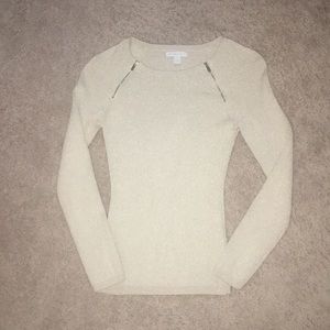 NY & CO gold sweater XS